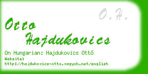 otto hajdukovics business card